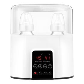 Electric Baby Milk Bottle Warmer fit for 2 Bottle Fast Milk Warmer Formula Warmer with 4 Heating Modes Adjustable Temperature Display Screen 24H Therm