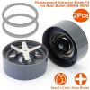 2Pcs Cross Extractor Blade Fit For Nutribullet Blender 600W/900W Blender Replacement Parts Accessories Blade with Preinstalled Silicone Ring