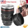 Camera Lens Coffee Mug Cup 13.6oz Food-Grade Stainless Steel Travel Photography Insulated Mug for All Ages