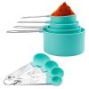 8Pcs Plastic Measuring Spoons Cups Scale Teaspoon Tablespoon Set Kitchen Utensil Tools For Cooking Baking Coffee
