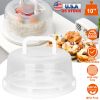 10in Cake Storage Container with Handle Plastic Cake Box Cupcake Storage Box Container Carrier