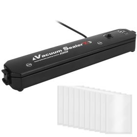 Vacuum Sealer Machine Automatic Food Sealing Machine Food Preservation Storage Saver Dry Wet Soft Hard Food Air Sealing System with 10 Seal Bags