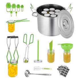 Canning Supplies Starter Kit 11 Pieces Stainless Steel Water Bath Cannner