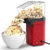 Hot Air Popcorn Popper Maker with Measure Cup And Butter Warmer 1200W Oil-Free Easy To Use 8Cups Mini Popcorn Maker Machine for Home