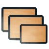3Pcs Silicone Baking Mats Non-stick Reusable Baking Sheets Heat Resistant BPA Free Baking Mat For Cookies Pastry Bread Bun Fondant