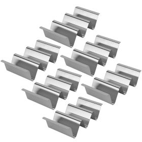 6Pcs Taco Holders Stainless Steel Taco Holder Stand Shell Rack Taco Baking Tray Plates w/ Handle Hold 2 Or 3 Tacos Safe For Dishwasher Oven Grill