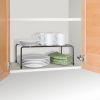 Expandable Kitchen Counter Metal Stackable Cabinet Shelf Bathroom Organizer Rack Holder