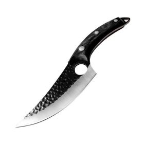 Butcher butcher for meat and bone with small scimitar(USPS Shipping) (Type: Kitchen Surpplice, Color: Black)